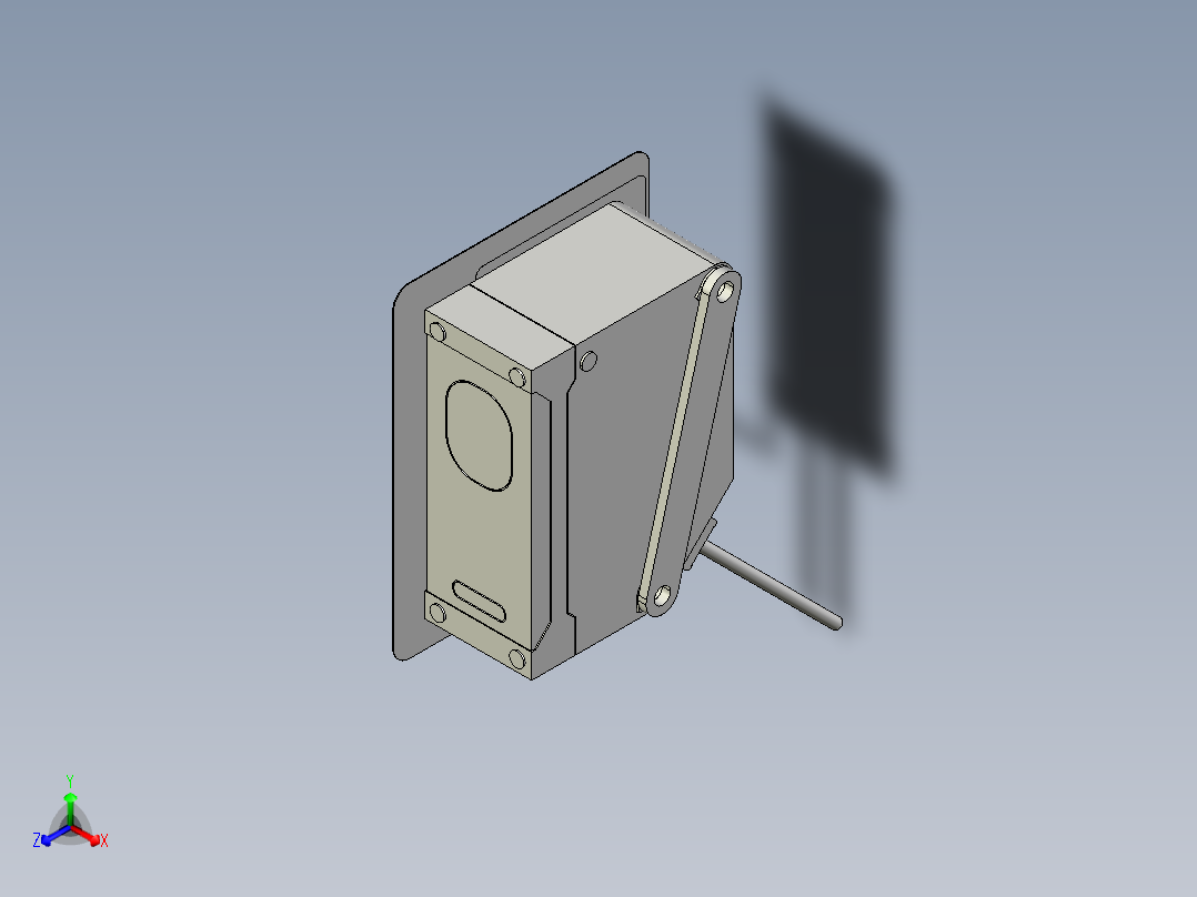 基恩士GV-H1000_kc图纸模型主视图