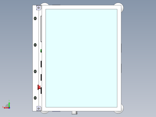 M39 MF050热压设备（sw16可编辑+工程图+bom）后视缩略图