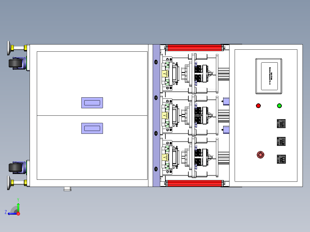 M39 MF050热压设备（sw16可编辑+工程图+bom）右视图