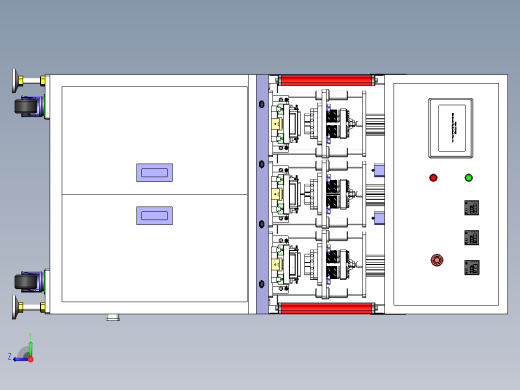 M39 MF050热压设备（sw16可编辑+工程图+bom）右视缩略图