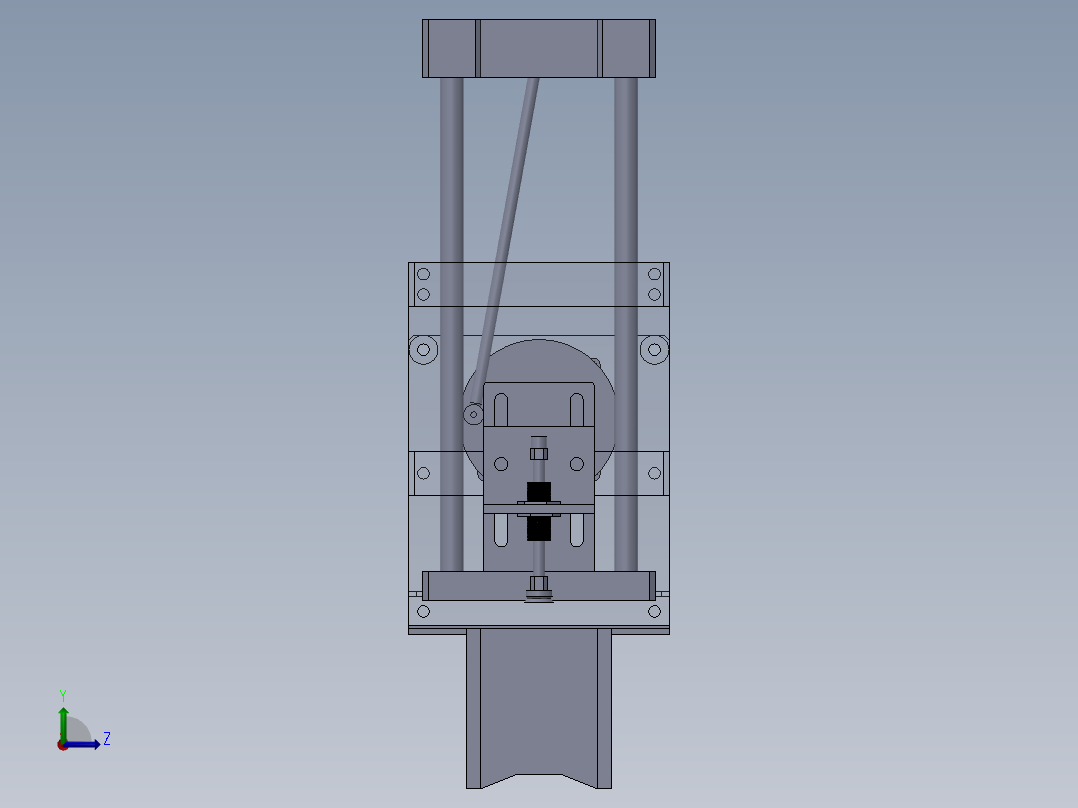轴机械臂左视图