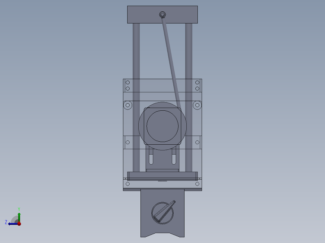 轴机械臂右视图
