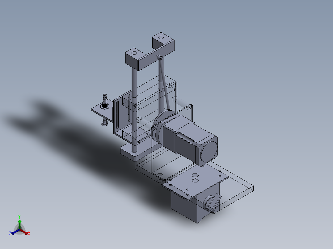 轴机械臂正等轴测图