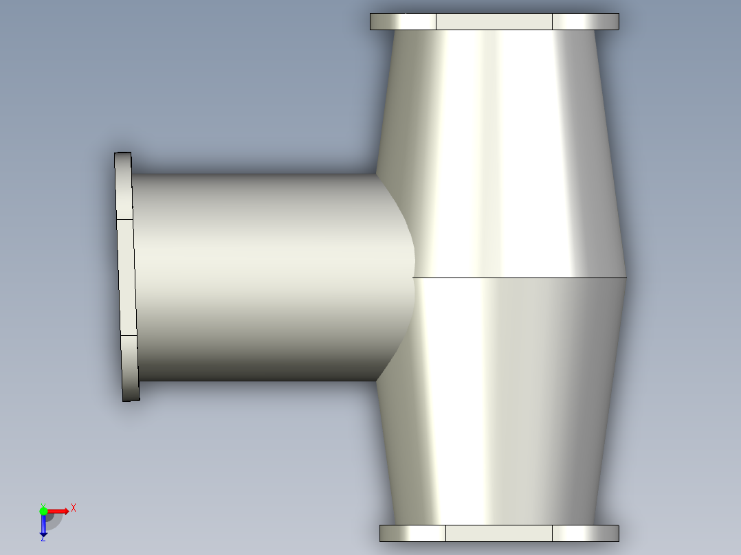 A0002498-三通管段俯视图