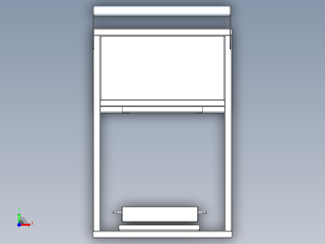 B3003463-湿零件运输小车前视图