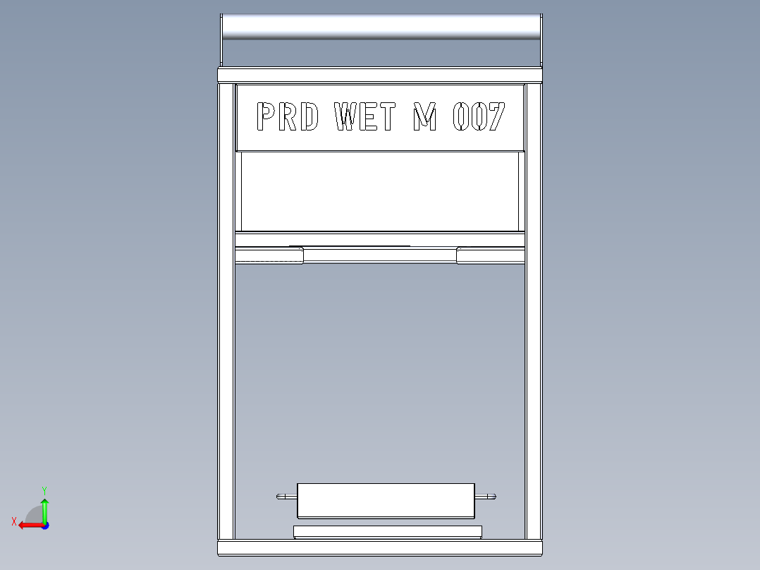 B3003463-湿零件运输小车后视图