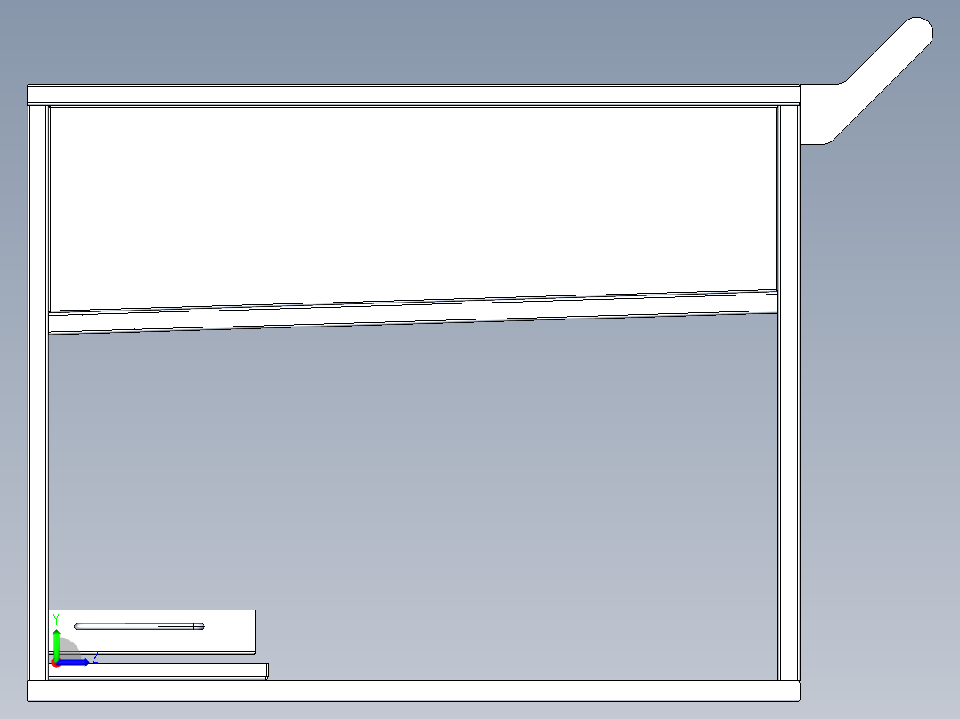 B3003463-湿零件运输小车左视图