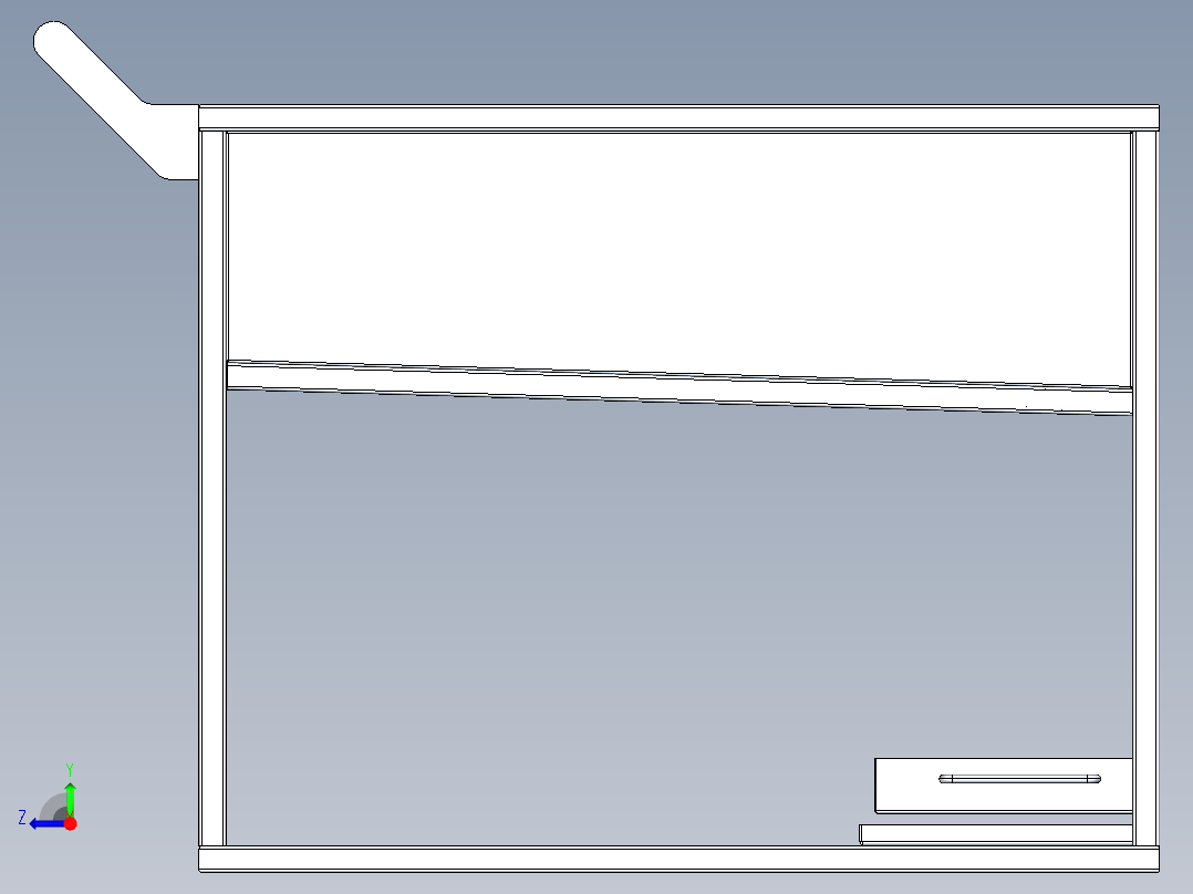 B3003463-湿零件运输小车右视图