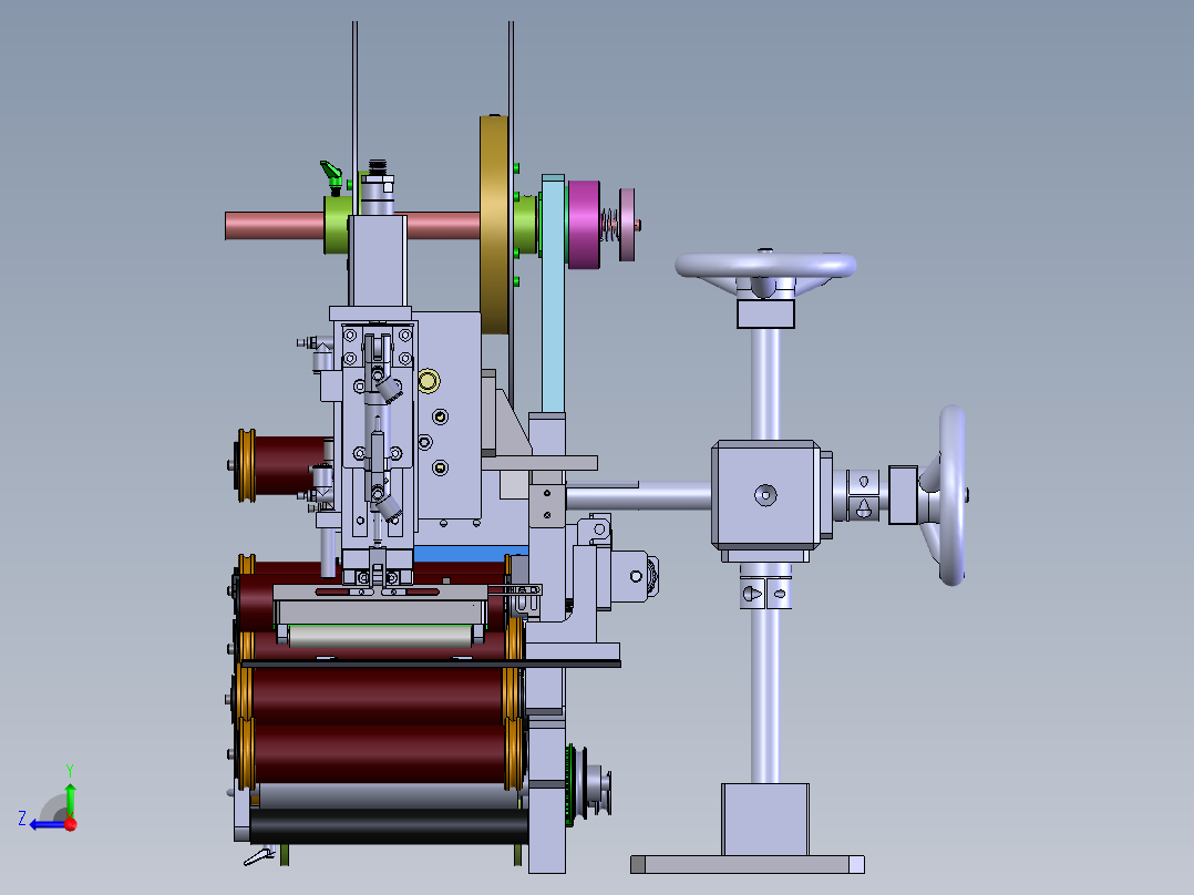 剥标机构右视图