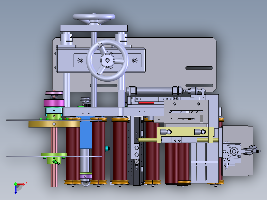 剥标机构俯视图