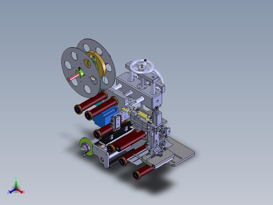 剥标机构正等轴测图