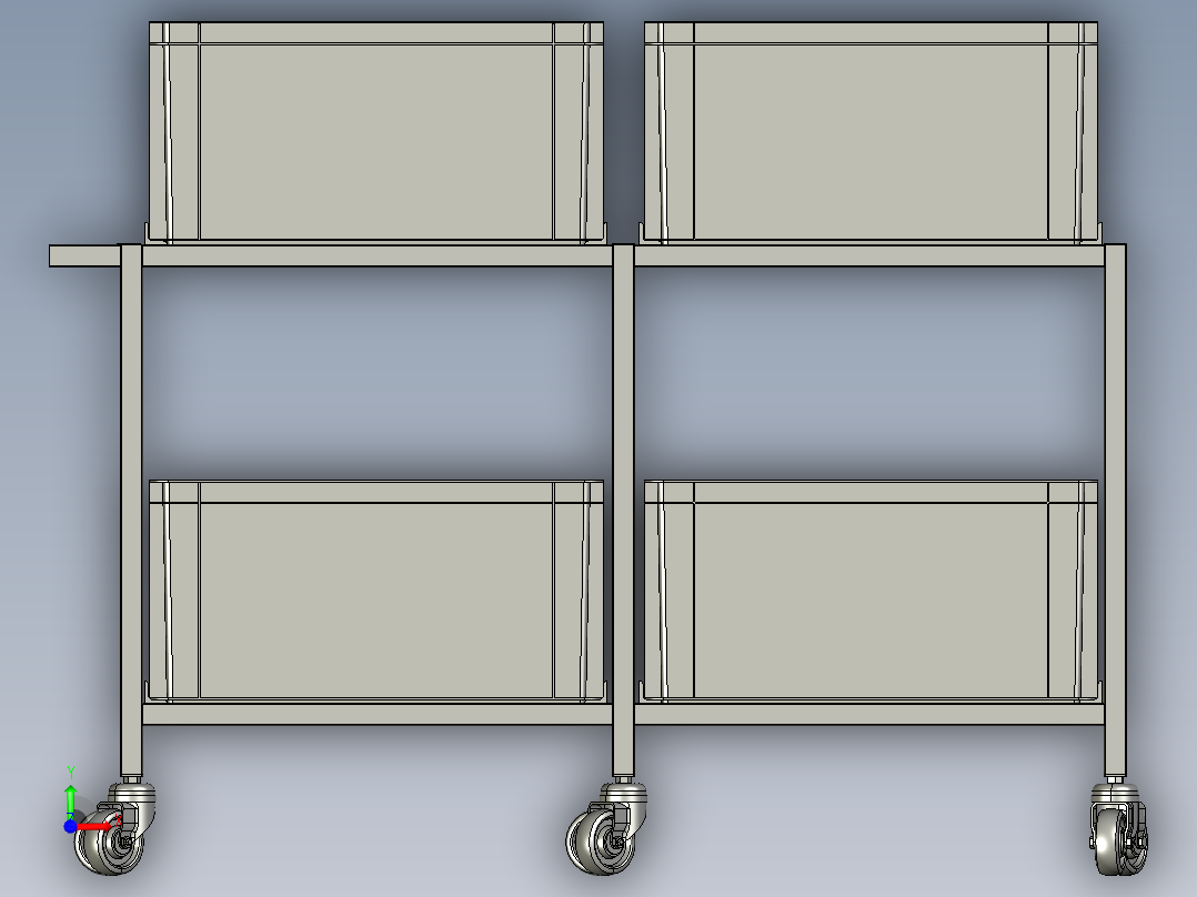 B3003640-蔬菜推车前视图