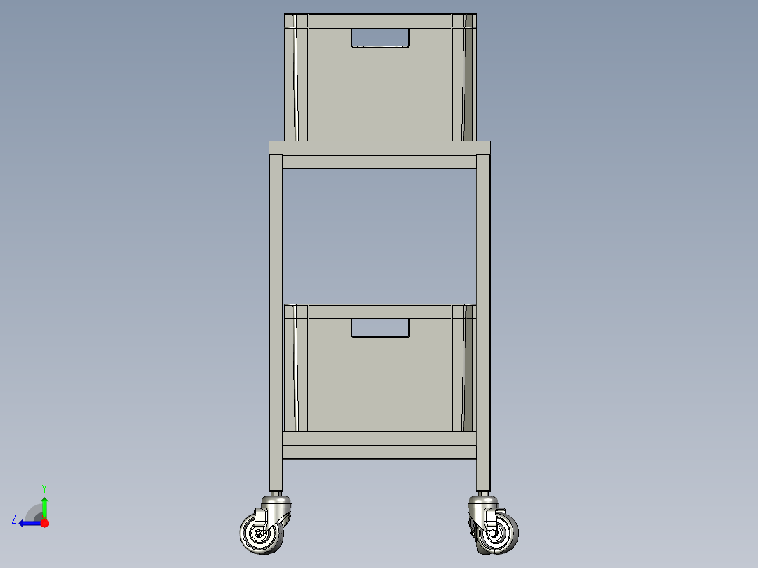 B3003640-蔬菜推车右视图