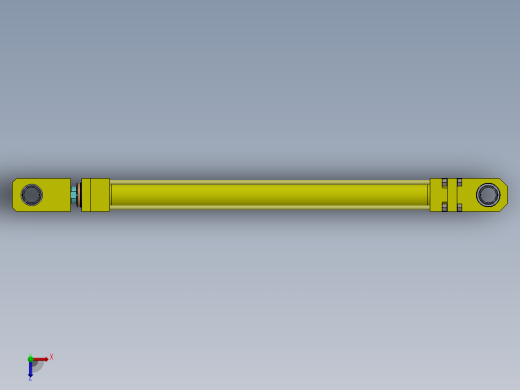 A0002803-连杆液压缸 (DANIELI) ( 完工区尾部断裂换挡 ) 63x45x800 毫米俯视缩略图