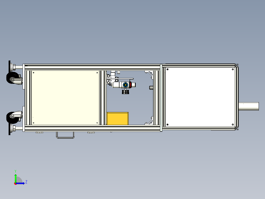 自动压接机左视图