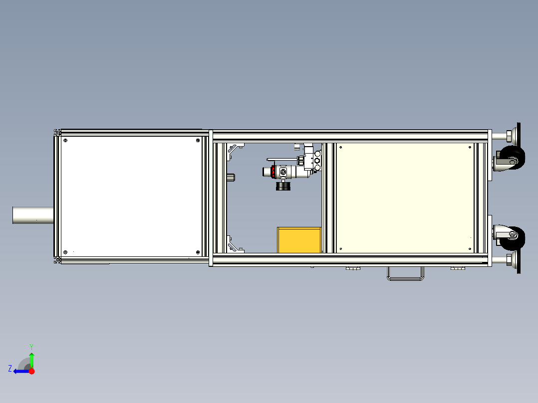 自动压接机右视图
