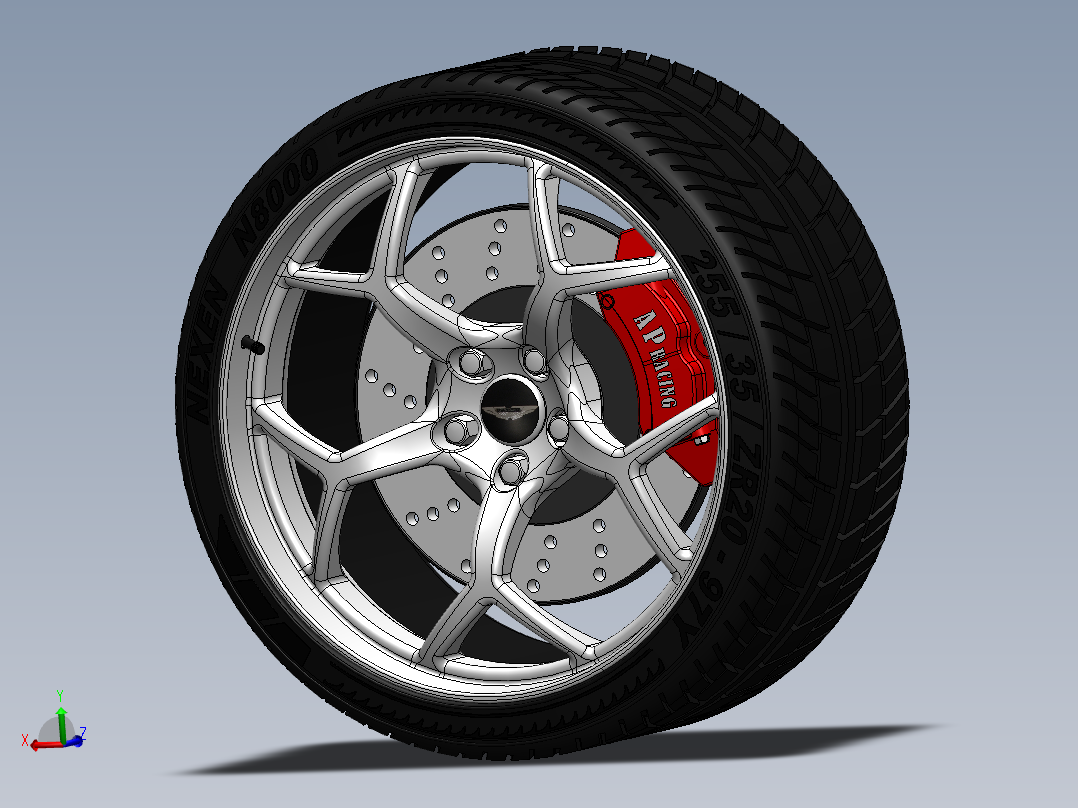 深碟形手指辐条镀铬车轮