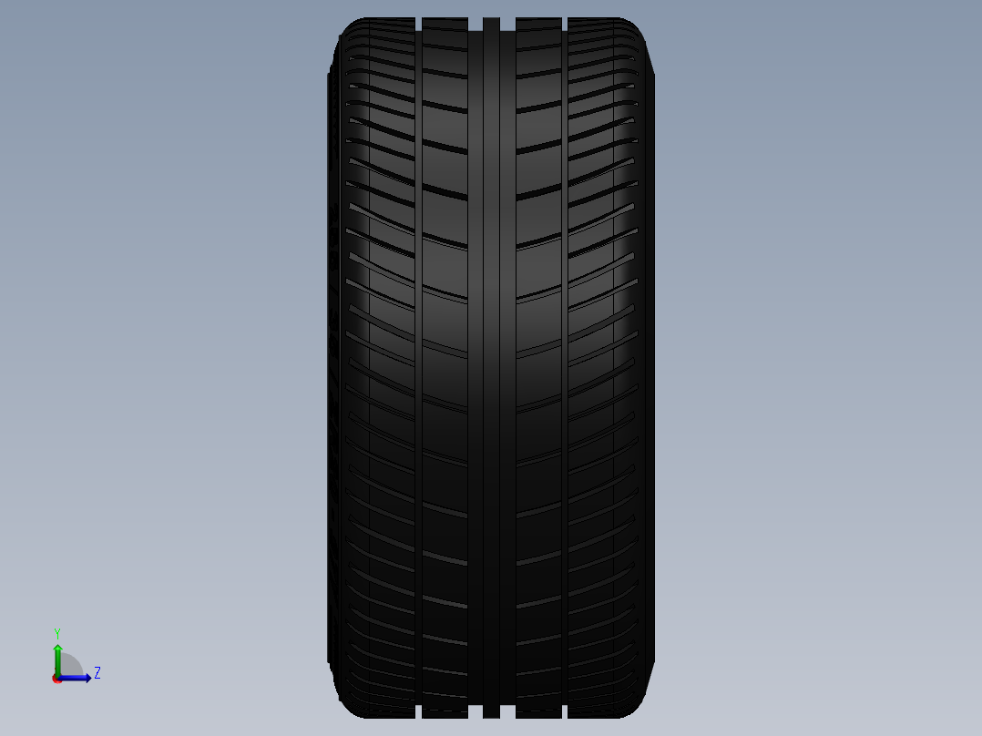 深碟形手指辐条镀铬车轮左视图