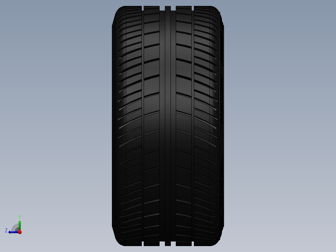 深碟形手指辐条镀铬车轮右视图