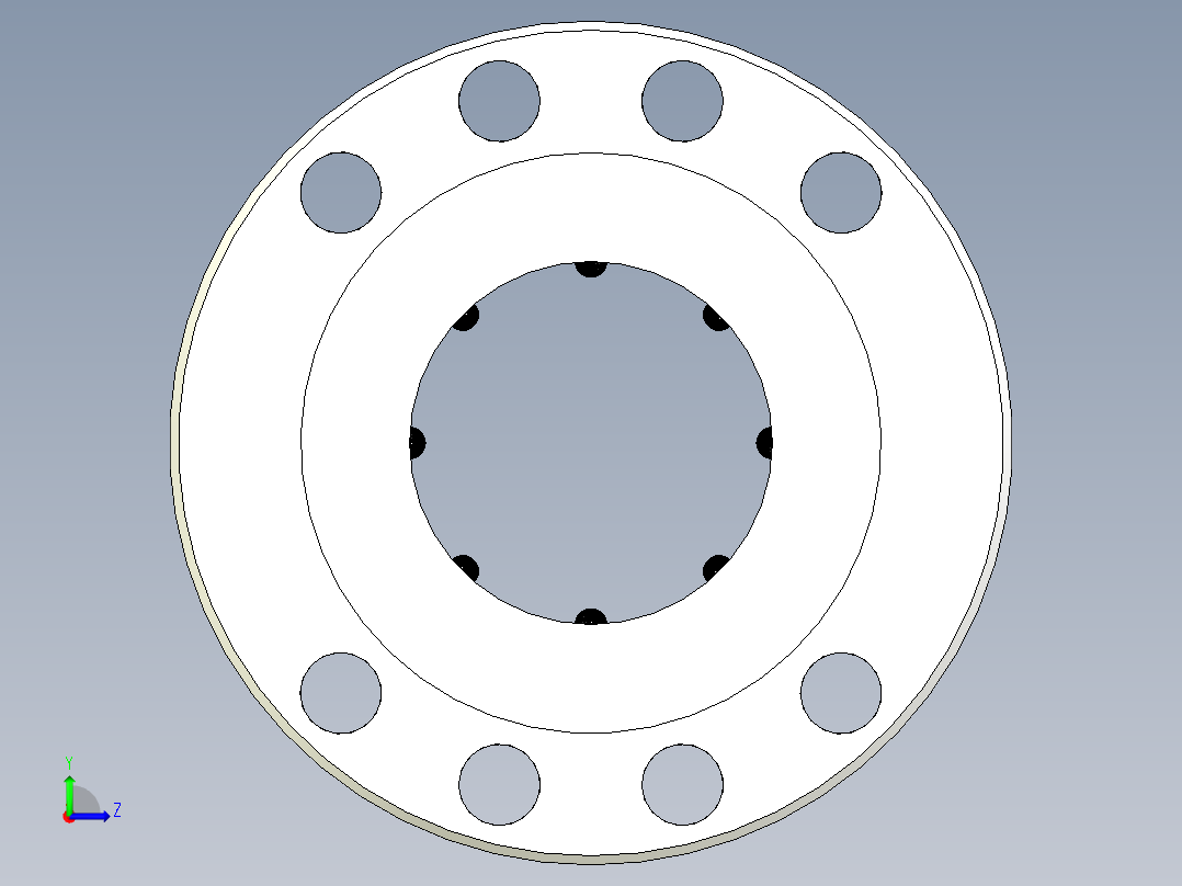 直线轴承型号1516-40左视图