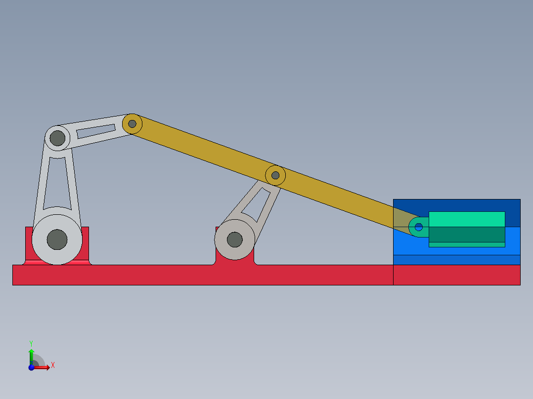 曲柄机构前视图