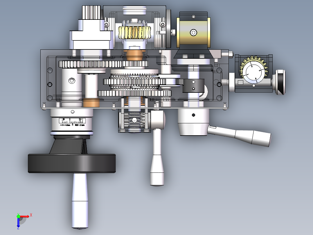 溜板箱总成俯视图