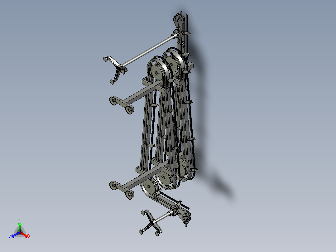 高起升柔性链袋电动抬升装置