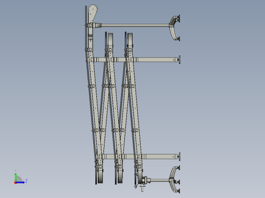 高起升柔性链袋电动抬升装置左视缩略图