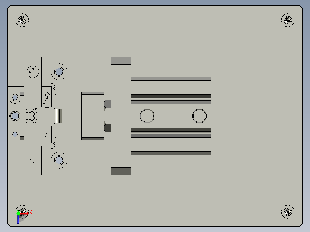 巧装卡簧小工具俯视图