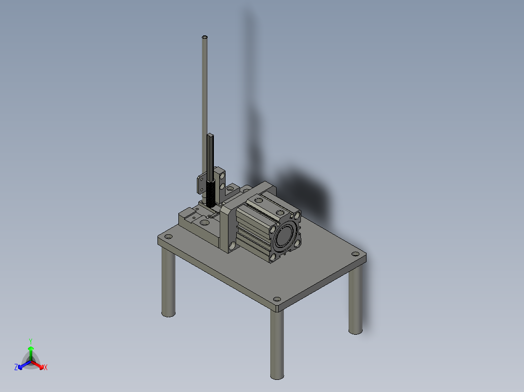 巧装卡簧小工具正等轴测图