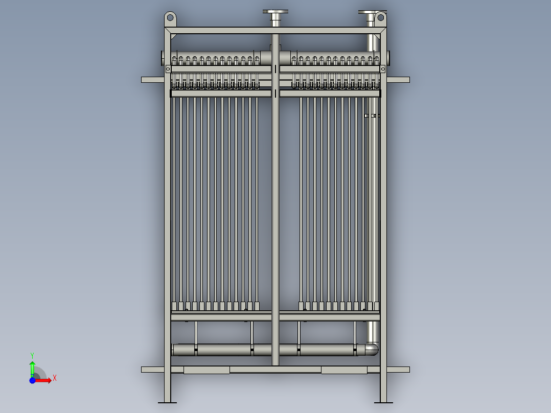 生物膜中水回用帘式前视图