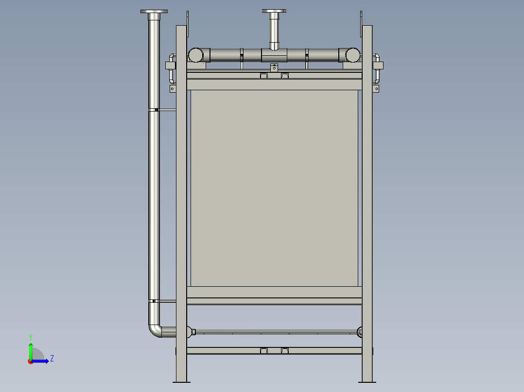 生物膜中水回用帘式左视图