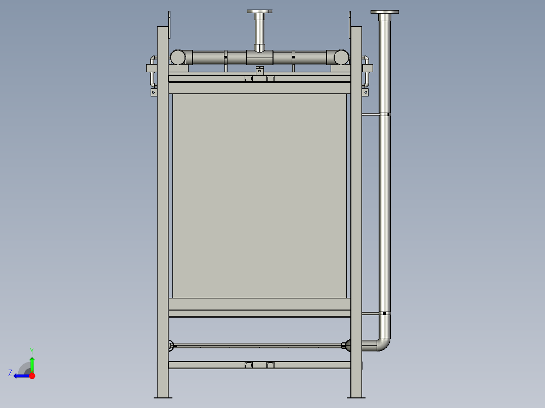 生物膜中水回用帘式右视图