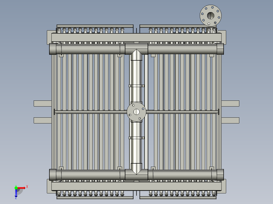 生物膜中水回用帘式俯视图