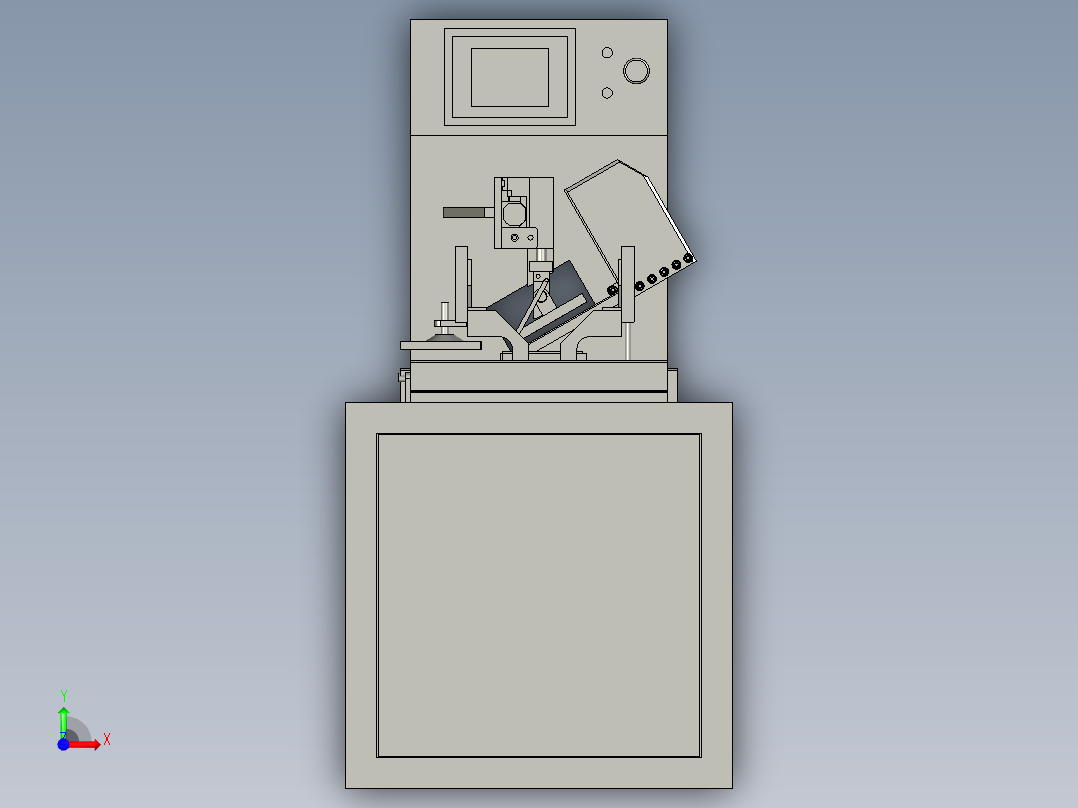 光驱表面自动贴膜装置前视图