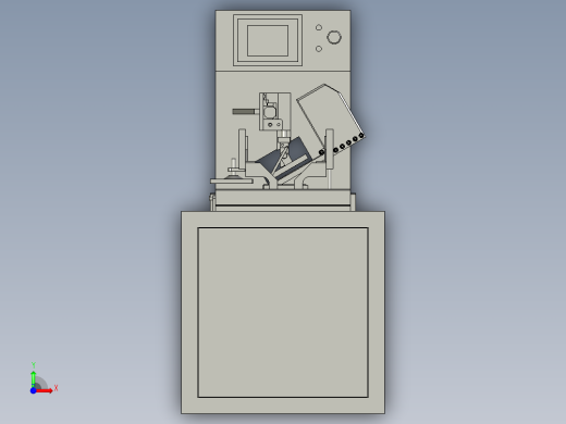 光驱表面自动贴膜装置前视缩略图