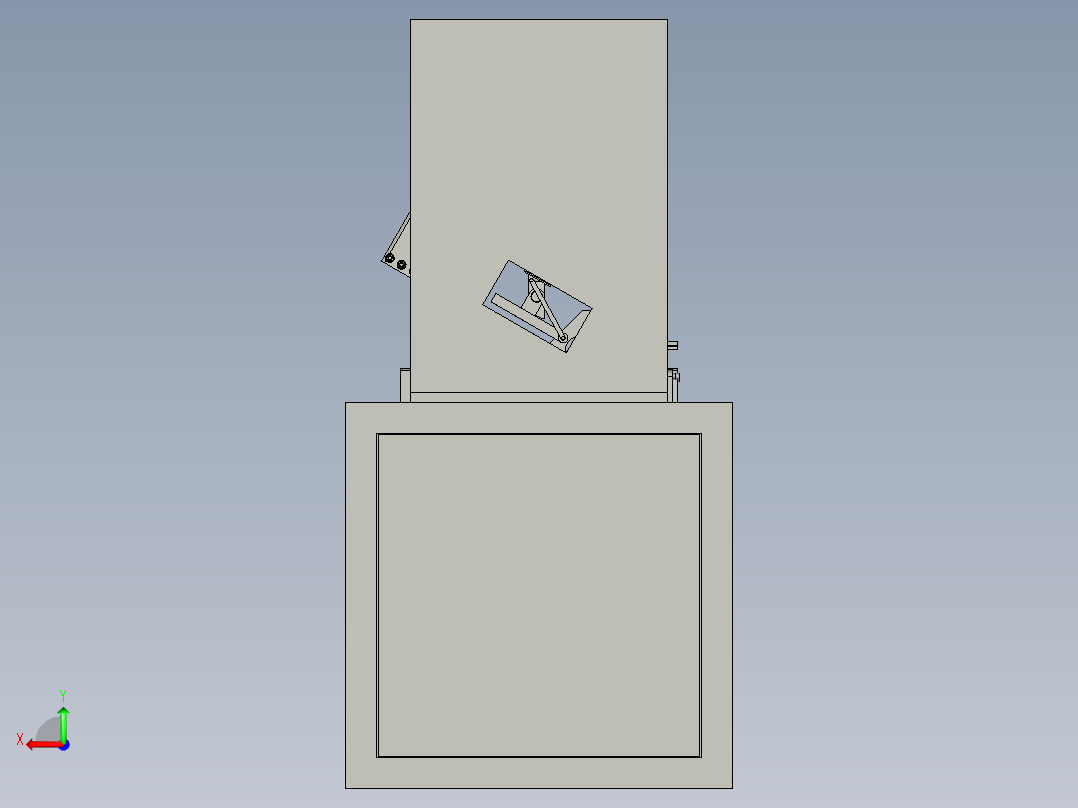 光驱表面自动贴膜装置后视图