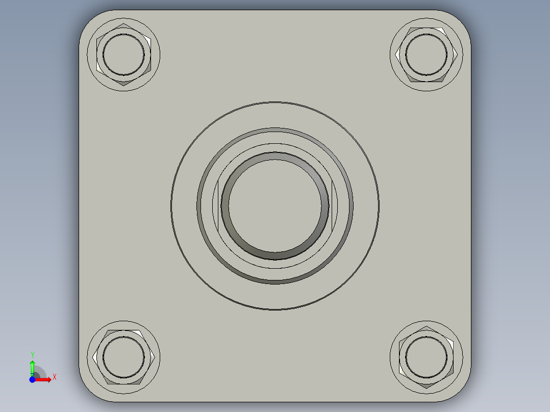 MO系列B型标准油缸MO-B-160前视图