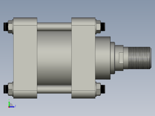 MO系列B型标准油缸MO-B-160左视缩略图
