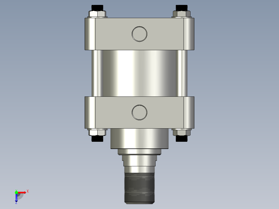 MO系列B型标准油缸MO-B-160俯视图