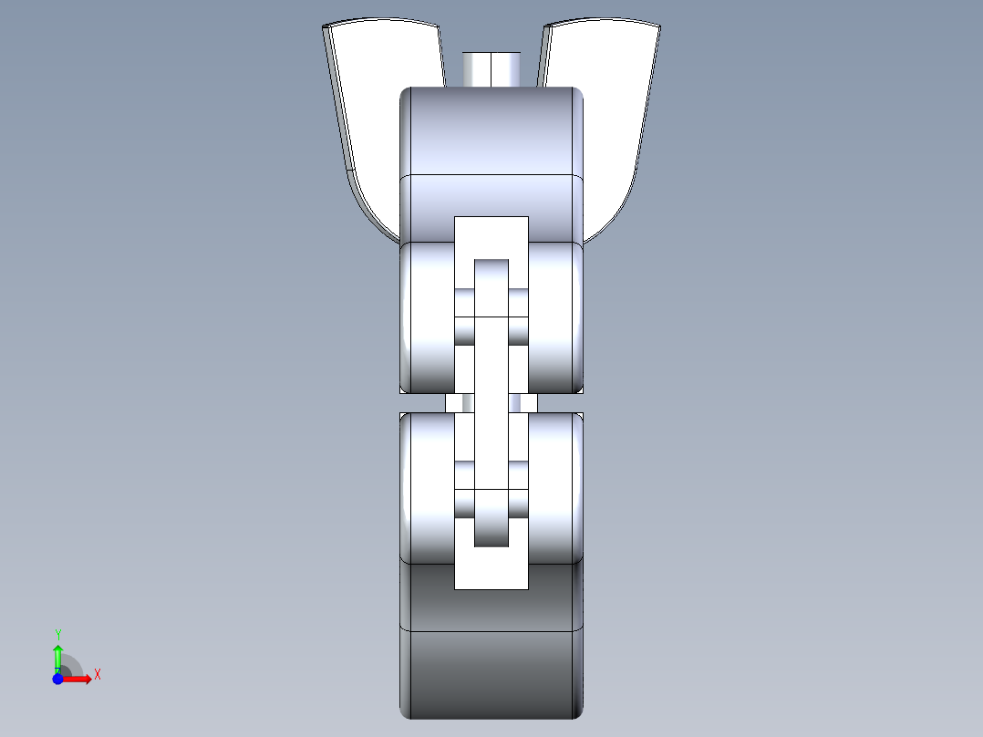 KF25快卸法兰卡箍前视图