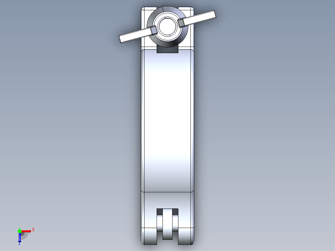 KF25快卸法兰卡箍俯视图