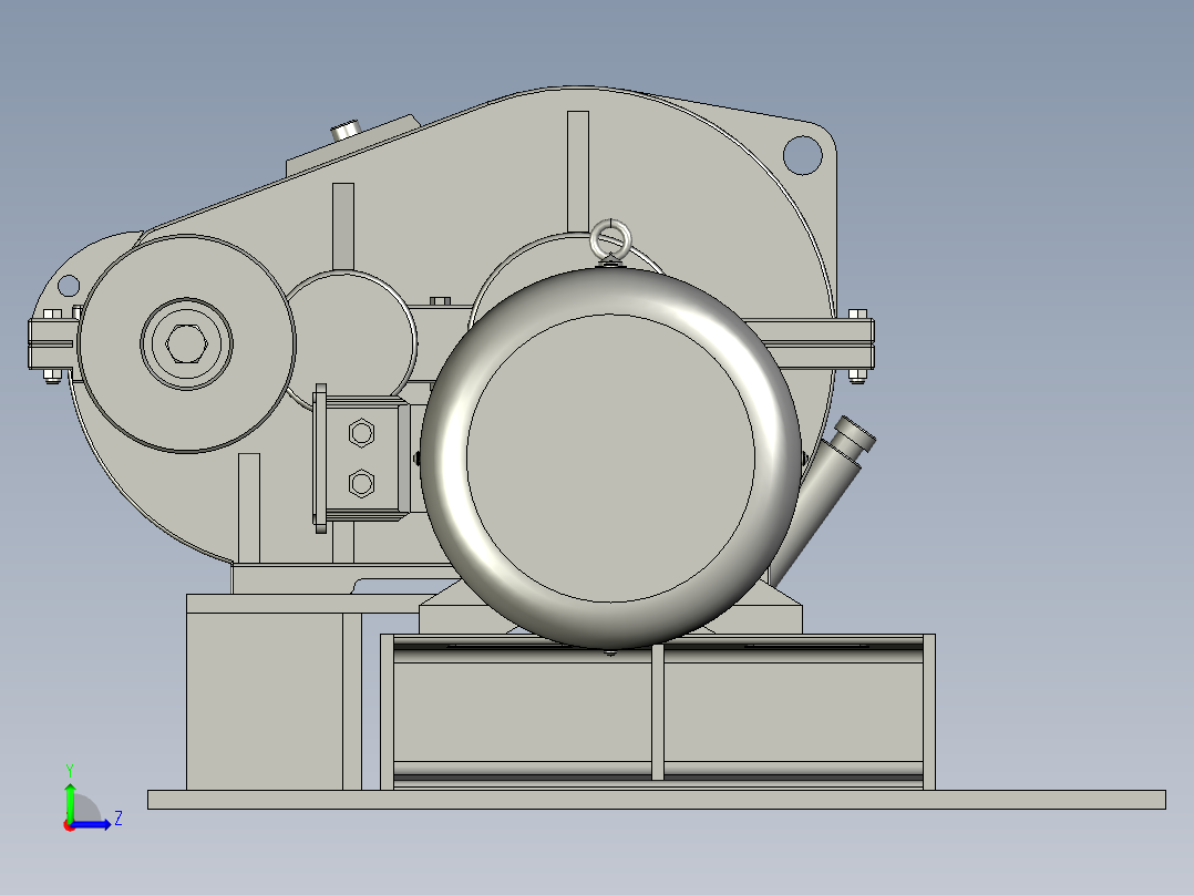 PZ3-MZ03-01C-00电机减速机总成C型左视图