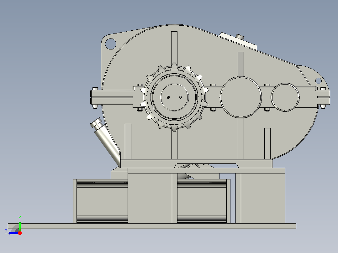 PZ3-MZ03-01C-00电机减速机总成C型右视图