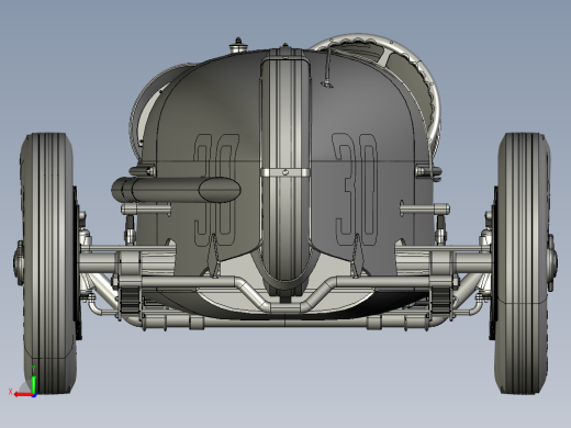 赛车界的传奇1924年阿尔法罗密欧P2后视缩略图