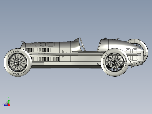 赛车界的传奇1924年阿尔法罗密欧P2右视缩略图