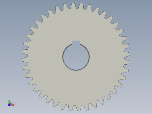 204-010主动直齿轮-20模M20-40Z-B20前视缩略图