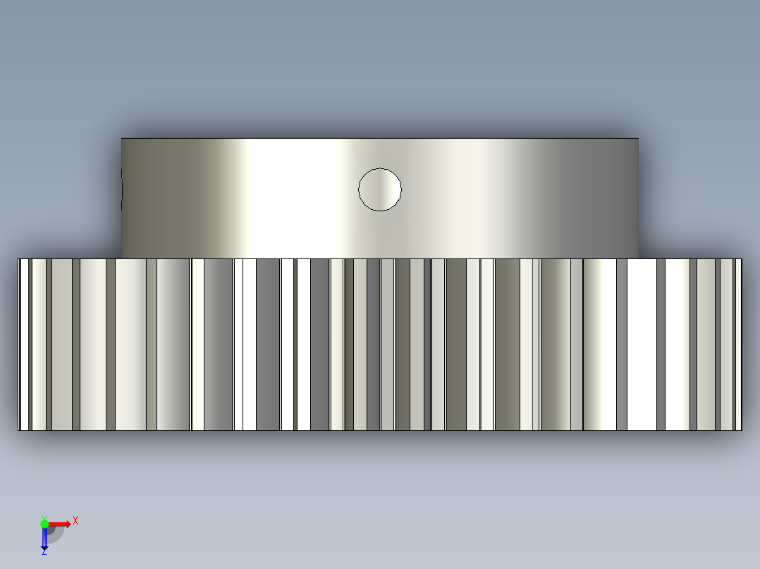 204-010主动直齿轮-20模M20-40Z-B20俯视图