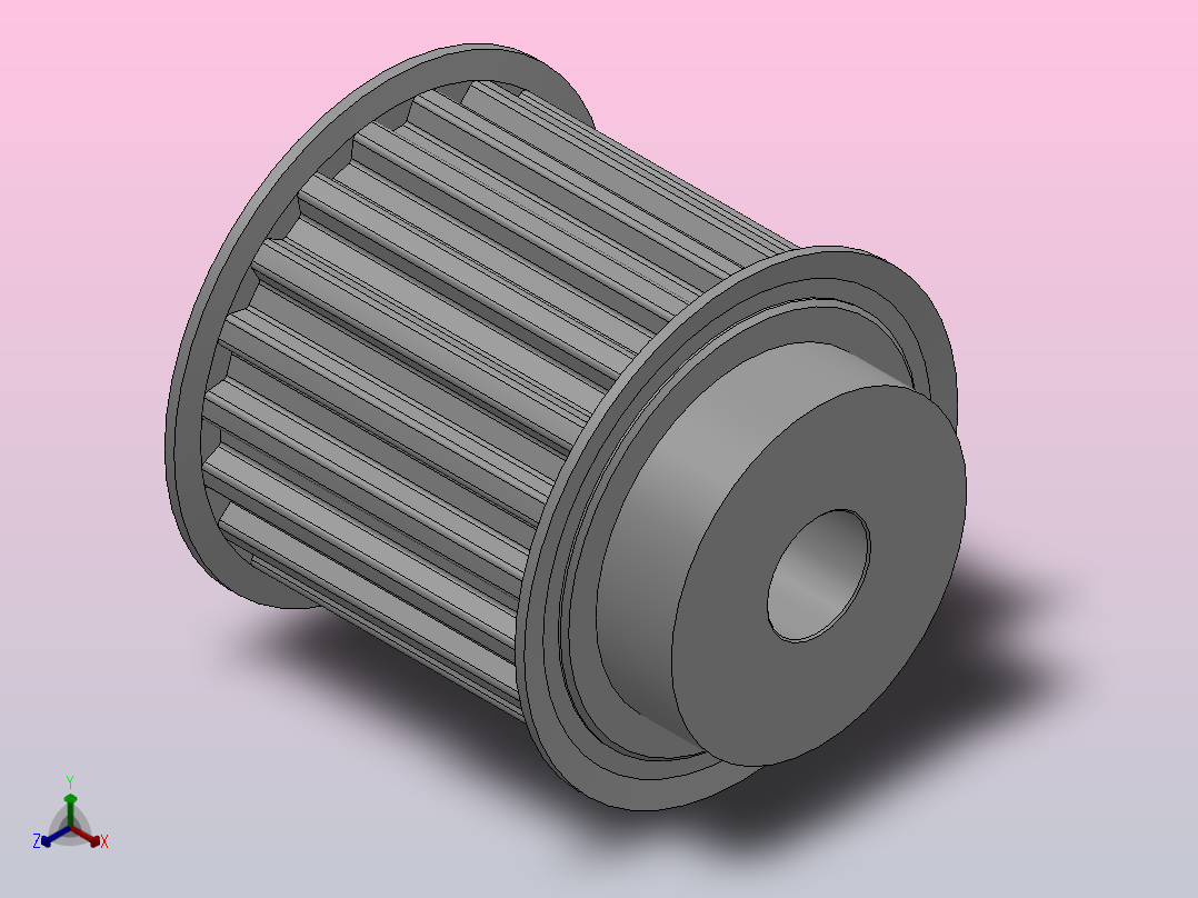 小凸缘型梯形齿同步带轮T10型_ST10DC-20-50-dc16-A主视图