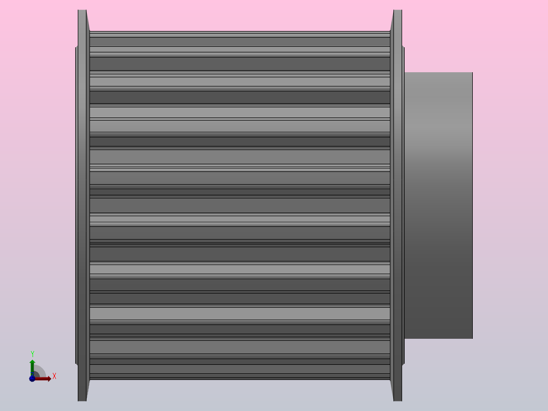 小凸缘型梯形齿同步带轮T10型_ST10DC-20-50-dc16-A前视图
